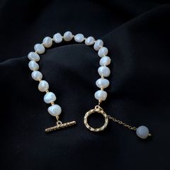 Vòng Tay Hạt Trai Baroque 7-8mm Tự Nhiên MADAME HIEN PEARLS Khoá OT VTB003