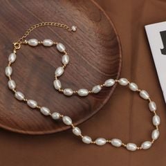 Vòng cổ Ngọc Trai Tự Nhiên 6-7mm Ngọc Trai Phú Quốc Giá Sỉ MADAME HIEN PEARLS Thời Trang CG008