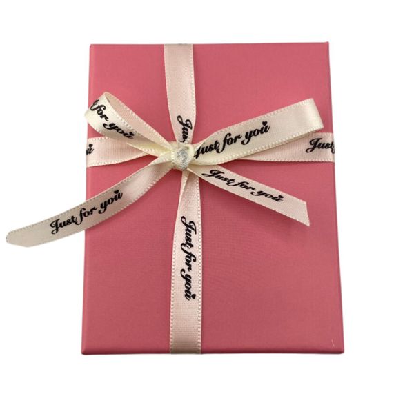 Hộp giấy 2 lớp đựng trang sức sang trọng màu hồng 8x10x4,5cm MADAME HIEN PEARLS