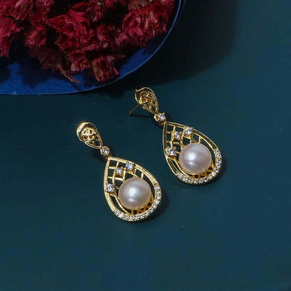 Bông Tai Ngọc Trai Tự Nhiên MADAME HIEN PEARLS Quý Phái Quyền Lực MADAME HIEN PEARLS Cho Nữ BTN056