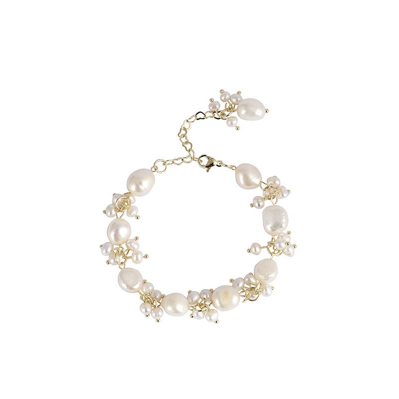Vòng Tay Ngọc Trai Công Chúa Nước Ngọt MADAME HIEN PEARL Handmade Bông Tuyết VTB008