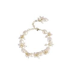 Vòng Tay Ngọc Trai Công Chúa Nước Ngọt MADAME HIEN PEARL Handmade Bông Tuyết VTB008
