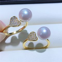 Nhẫn Tim MADAME HIEN PEARLS Ngọc Trai Nước Ngọt Ngọt Ngào NN014