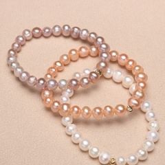 Vòng Tay Ngọc Trai Tự Nhiên Đơn Giản 7-8mm MADAME HIEN PEARLS dễ thương VTT001