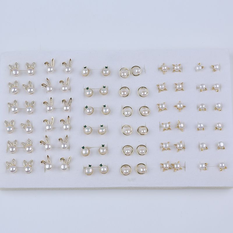 Bông Tai Ngọc Trai Tai Thỏ Bé Xinh MADAME HIEN PEARLS Đáng Yêu BTN030