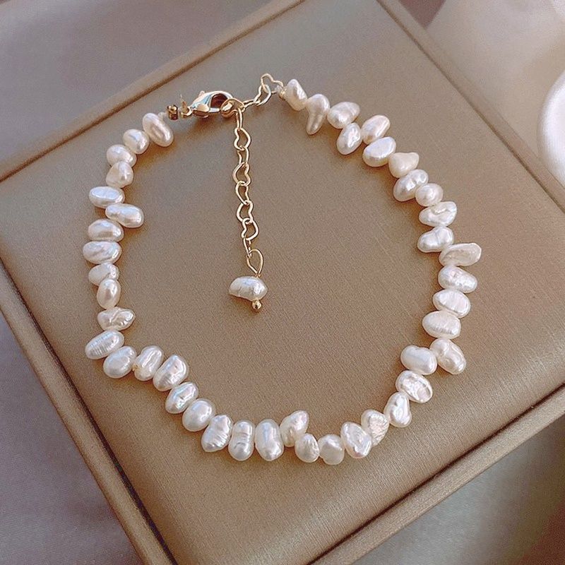 Set Vòng Cổ và Vòng Tay Trang sức ngọc trai thời trang MADAME HIEN PEARLS Baroque cho nữ CB004