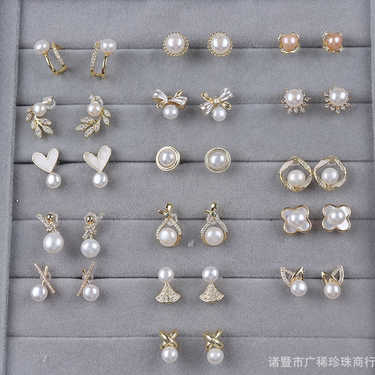 Bông Tai Ngọc Trai MADAME HIEN PEARLS Tai Thỏ Tươi Tắn Tự Nhiên MADAME HIEN PEARLS BTN026