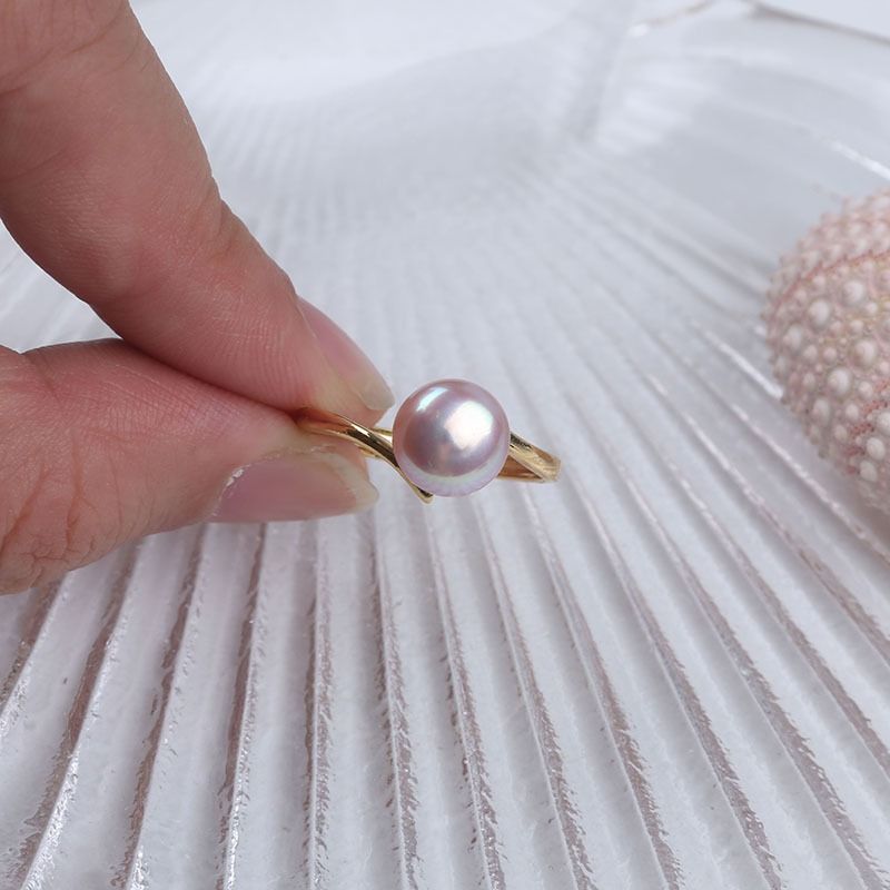 Nhẫn Ngọc Trai Nước Ngọt Tối Giản MADAME HIEN PEARLS Thời trang NN013