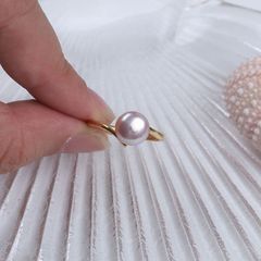 Nhẫn Ngọc Trai Nước Ngọt Tối Giản MADAME HIEN PEARLS Thời trang NN013