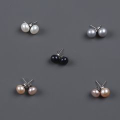 Bông tai nụ size khủng 10-11 mm chốt bạc S925 TT067