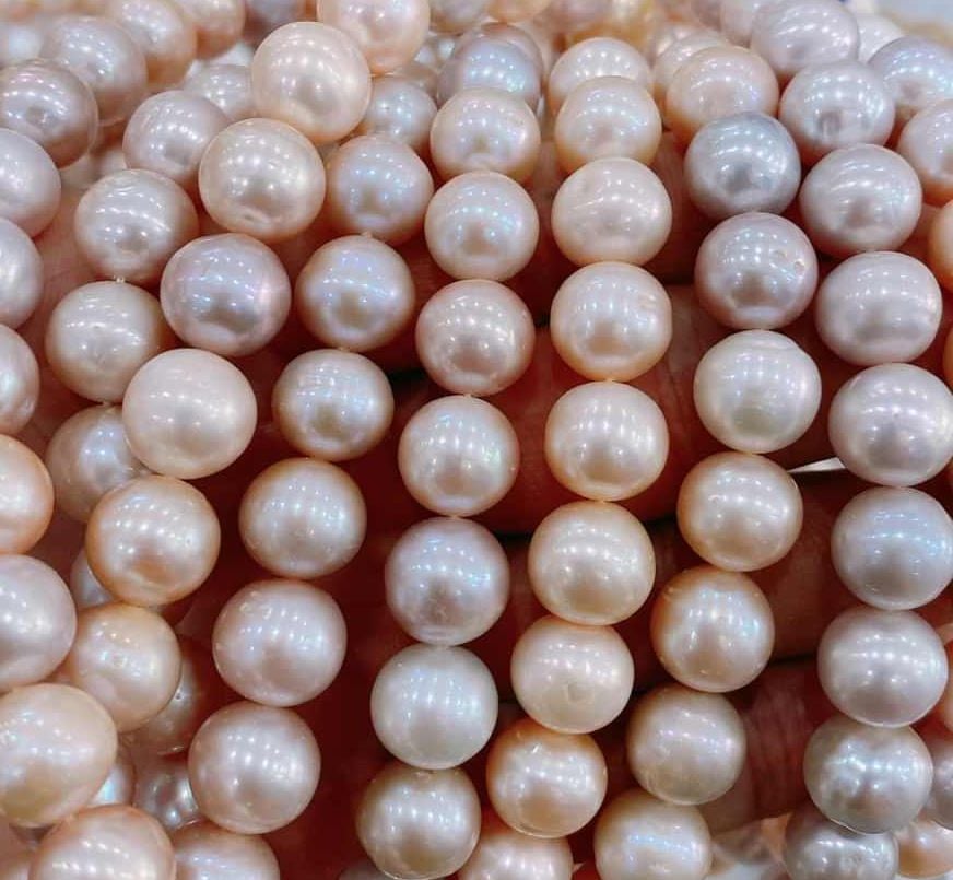 Bộ Set Trang Sức Ngọc Trai Tím Tự Nhiên 11mm Cao Cấp Gồm Vòng cổ + Vòng Tay + Bông tai Ngọc Trai MADAME HIEN PEARLS SCT001T