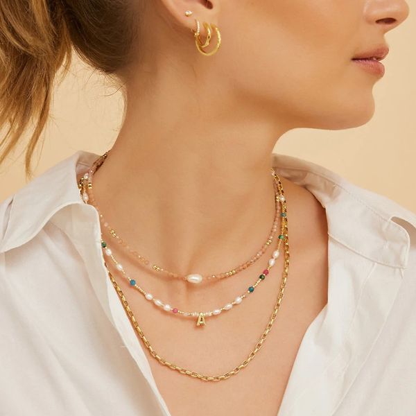 Vòng Cổ Choker Pha Lê Mặt Hạt Ngọc Trai Baroque Tự Nhiên Tối Giản MADAME HIEN PEARLS MB022