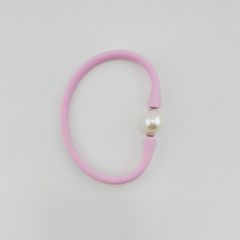 Vòng Tay Cao Su Silicone Đa Sắc Giải Trí Vui Nhộn Phối Hạt Ngọc Trai To MADAME HIEN PEARLS Unisex Nam Nữ VTT056