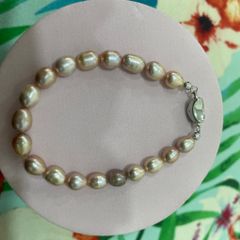 Vòng cổ Ngọc Trai Hạt Gạo Tự Nhiên 7-8mm Độ Bóng Cao AAA MADAME HIEN PEARLS Tách Set SCG004