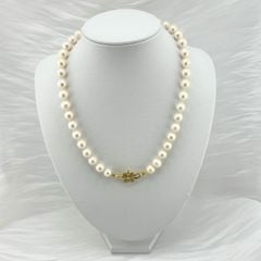 [Kèm Kiểm Định] Vòng Cổ Ngọc Trai Tự Nhiên 11mm Trắng Tròn Đẹp Grade AAA MADAME HIEN PEARLS CT025