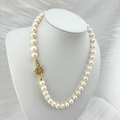 [Kèm Kiểm Định] Vòng Cổ Ngọc Trai Tự Nhiên 11mm Trắng Tròn Đẹp Grade AAA MADAME HIEN PEARLS CT025