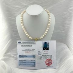 [Kèm Kiểm Định] Vòng Cổ Ngọc Trai Tự Nhiên 11mm Trắng Tròn Đẹp Grade AAA MADAME HIEN PEARLS CT025