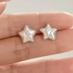 Bông Tai Ngọc Trai Baroque Hình Ngôi Sao 5 Cánh Pentagram MADAME HIEN PEARLS Cho Nữ BTB127