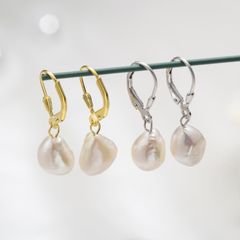 Bông Tai Tối Giản khoá chốt MADAME HIEN PEARLS Cá Tính, lạ mắt, thời trang BTB006
