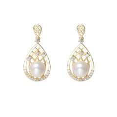 Bông Tai Ngọc Trai Tự Nhiên MADAME HIEN PEARLS Quý Phái Quyền Lực MADAME HIEN PEARLS Cho Nữ BTN056