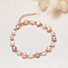 Vòng Tay Ngọc Trai Tự Nhiên MADAME HIEN PEARLS Thời Trang VTB009