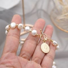 Vòng Tay Mạ Vàng 18K Phong Cách Baroque thời trang cho cô gái hiện đại VTB002