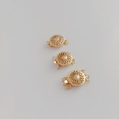 Chốt Cài Đầu Thanh Thanh Chạm Khắc Rỗng Mạ Vàng 14K Thời Trang DIY PKKC002