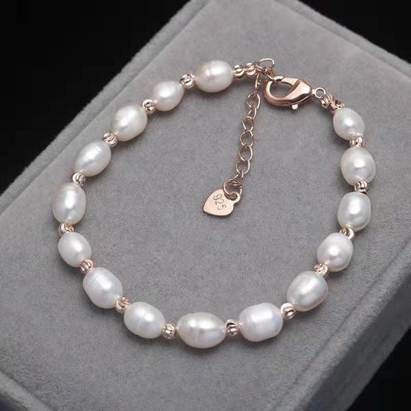 Vòng Tay Ngọc Trai Hạt Gạo Dị MADAME HIEN PEARLS Freesize