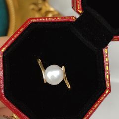 Nhẫn Ngọc Trai Nước Ngọt Tối Giản MADAME HIEN PEARLS Thời trang NN013