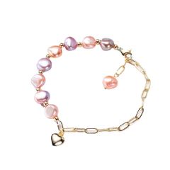 Vòng Tay Hạt Trai Tự Nhiên Hình Oval MADAME HIEN PEARLS Đa Sắc Màu Cá Tính Cho Nữ VTB007