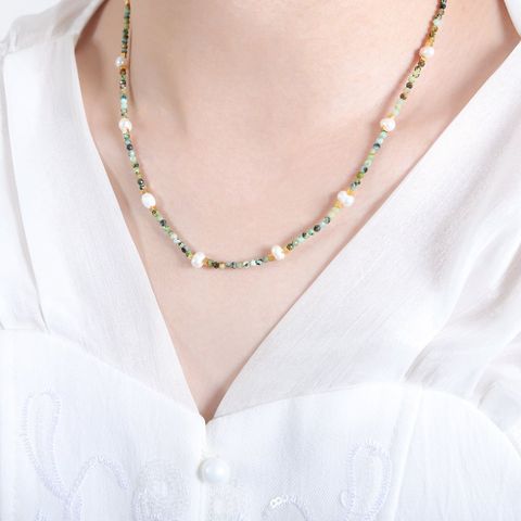 Vòng Cổ Ngọc Trai Tự Nhiên Phong Cách Bohemian Boho Unisex Nam Nữ MADAME HIEN PEARLS