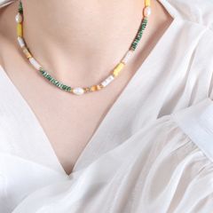 Vòng Cổ Ngọc Trai Tự Nhiên Phong Cách Bohemian Boho Unisex Nam Nữ MADAME HIEN PEARLS CG031