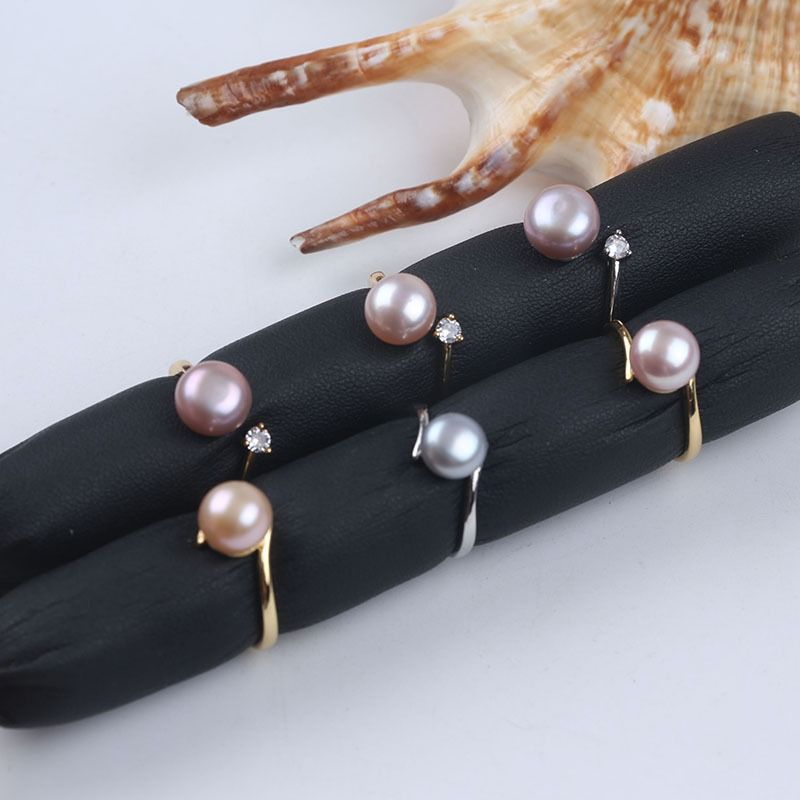 Nhẫn Ngọc Trai Nước Ngọt Tối Giản MADAME HIEN PEARLS Thời trang NN013