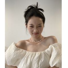 Set Vòng Cổ và Vòng Tay Trang sức ngọc trai thời trang MADAME HIEN PEARLS Baroque cho nữ CB004