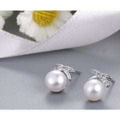 Hoa Tai Nụ Ngọc Trai Nước Ngọt MADAME HIEN PEARLS Xinh Xắn BTN035