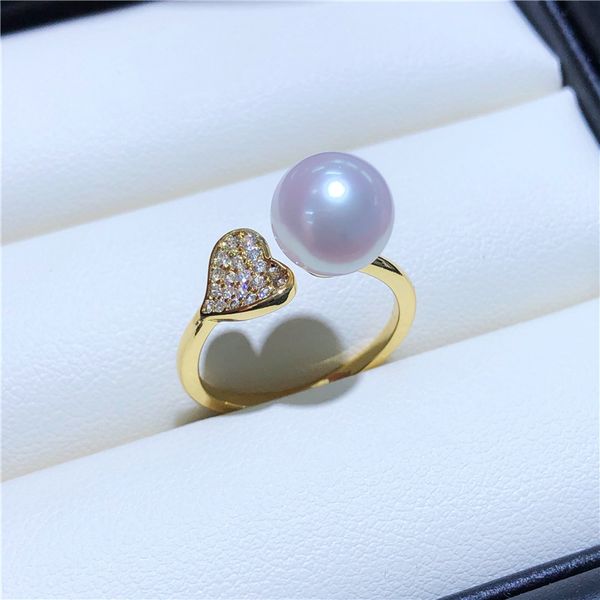 Nhẫn Tim MADAME HIEN PEARLS Ngọc Trai Nước Ngọt Ngọt Ngào