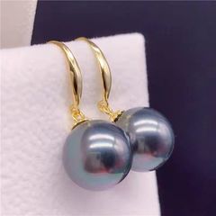 Bông Tai Tua Tua Tòn Ten Ngọc Trai Size Khủng 12mm Vàng 14K YM008