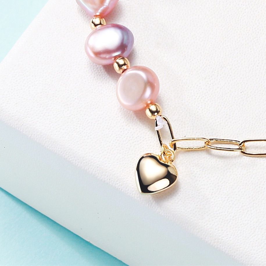 Vòng Tay Hạt Trai Tự Nhiên Hình Oval MADAME HIEN PEARLS Đa Sắc Màu Cá Tính Cho Nữ VTB007