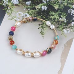 Vòng Tay Baroque Phối Đá Quý Thiết Kế Sang Trọng Cao Cấp Thời Trang Dành Cho Nữ VTB020