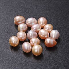 Hạt Trai Tự Nhiên Hình Bầu Dục Xuyên Tâm Hạt Dùng Làm Phụ Kiện Trang Sức HG001