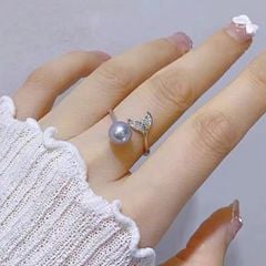 Nhẫn Hở Hình Đuôi Cá Đính Ngọc Trai Thời Trang Madame Hien Pearls Cho Nữ NN024