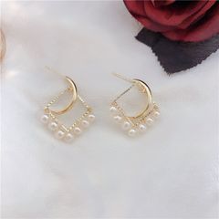 Bông Tai Mạ Vàng 14K Đính Ngọc Trai Nuôi Tự Nhiên Phong Cách Baroque BTT010