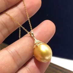 Dây Chuyền Bạc 925 Mặt Ngọc Trai Xà Cừ Tự Nhiên 13-14mm sang trọng quý phái XC005