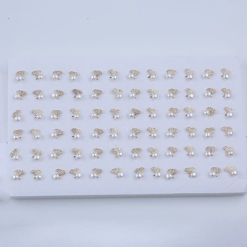 Bông Tai Ngọc Trai Kiểu Thắt Nơ Gọng Đáng Yêu MADAME HIEN PEARLS Cho Nữ BTN018