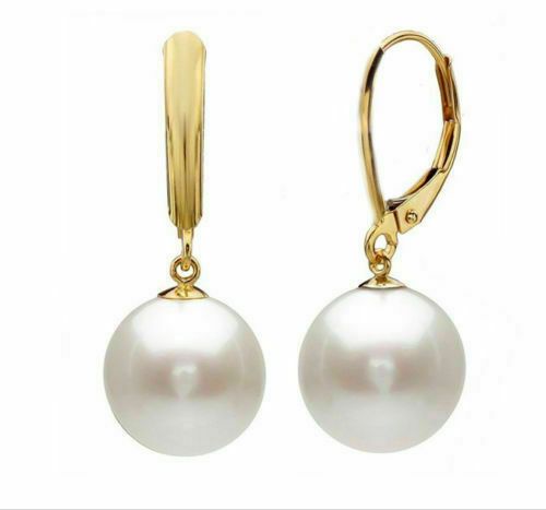 Bông Tai Tua Tua Tòn Ten Ngọc Trai 10-11mm Vàng 14K YM009