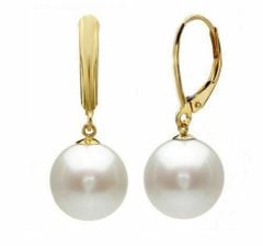 Bông Tai Tua Tua Tòn Ten Ngọc Trai 10-11mm Vàng 14K YM009