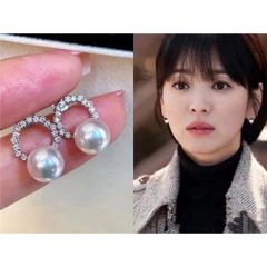 Bông Tai Ngọc Trai Vintage MADAME HIEN PEARLS Mạ Bạc 925 Đính Ngọc Trai Phong Cách Hàn Quốc BTN007