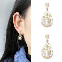 Bông Tai Ngọc Trai Tự Nhiên MADAME HIEN PEARLS Quý Phái Quyền Lực MADAME HIEN PEARLS Cho Nữ BTN056
