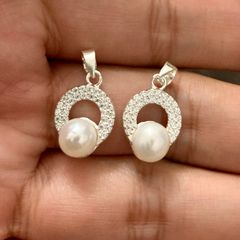 Dây Chuyền Bạc Ta Mặt Ngọc Trai Tự Nhiên MH662 MN025