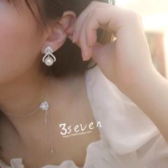 Bông Tai Ngọc Trai Tự Nhiên Khung Bạc Ta Dáng Trái Tim Điệu Đà Sang Trọng Quý Phái MADAME HIEN PEARLS Cho Nữ BTN219